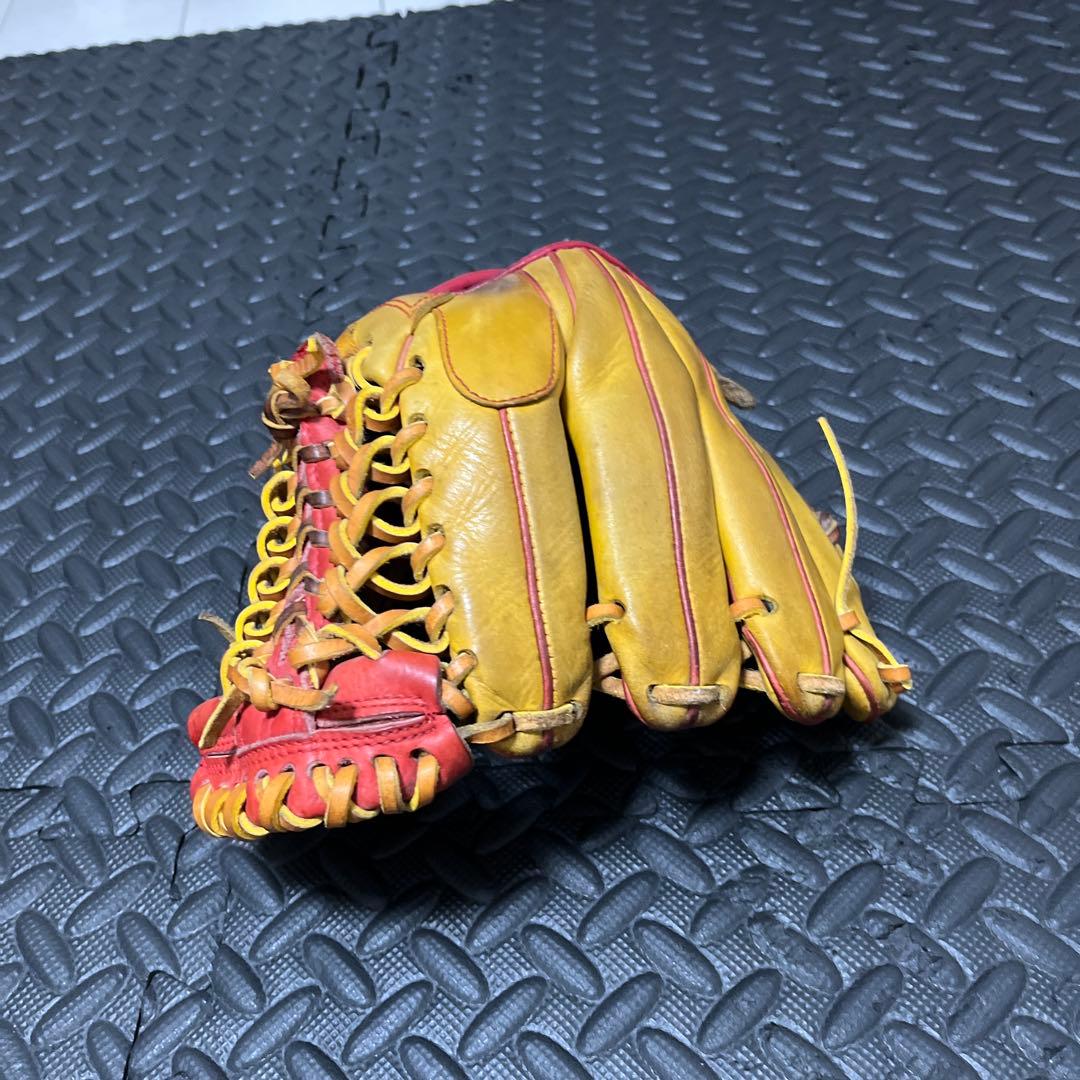 横*山様 Slugger 軟式グローブ イエロー/レッド