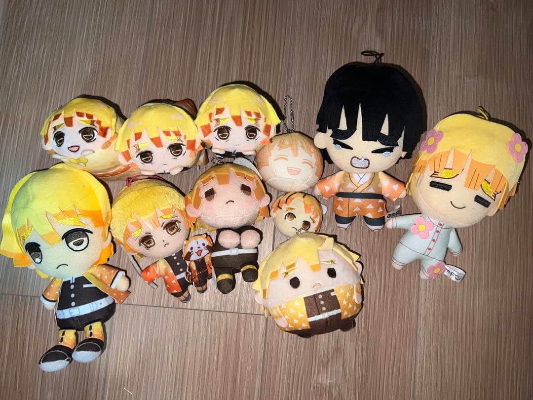 我妻善逸 まとめ売り 原作缶バッジ ぬいぐるみ