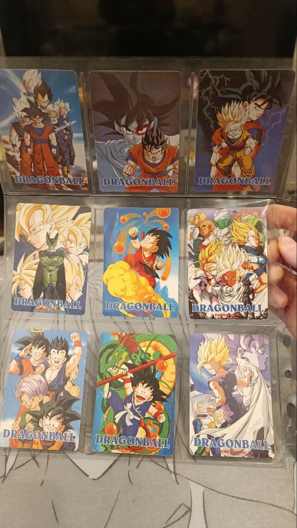 ドラゴンボール トホロ加工のコレクションカード 9枚セット