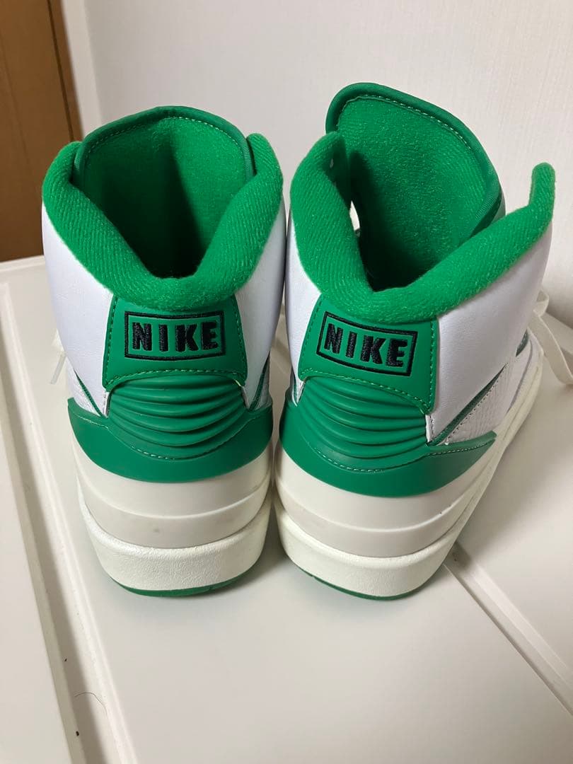 s..  AIRJORDAN2エアジョーダン2レトロラッキーグリーン箱無