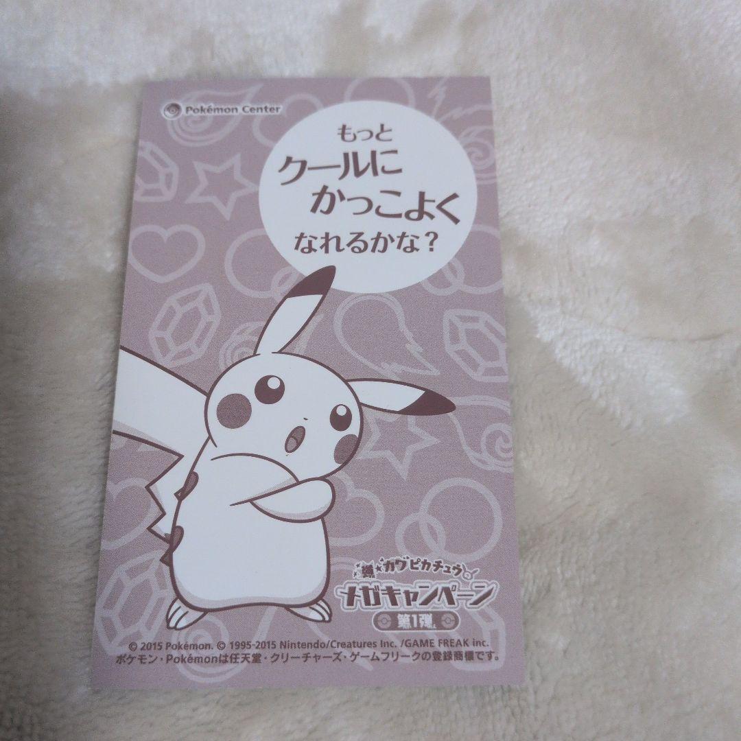 【非売品】ピカチュウ メガルカリオ　ポンチョ 名刺カード