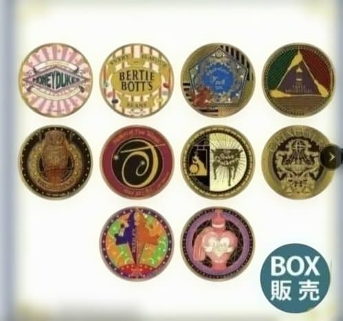 11000円→6980円！Harry Potter金バッジ☆24金メッキ 10種