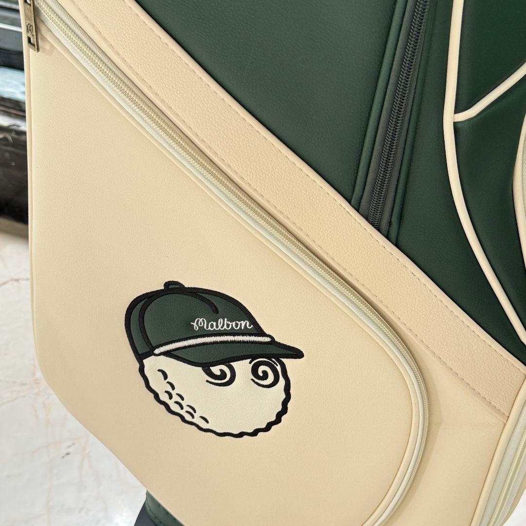 再入荷★Malbon Golf キャディバッグ ベージュキャスター付き