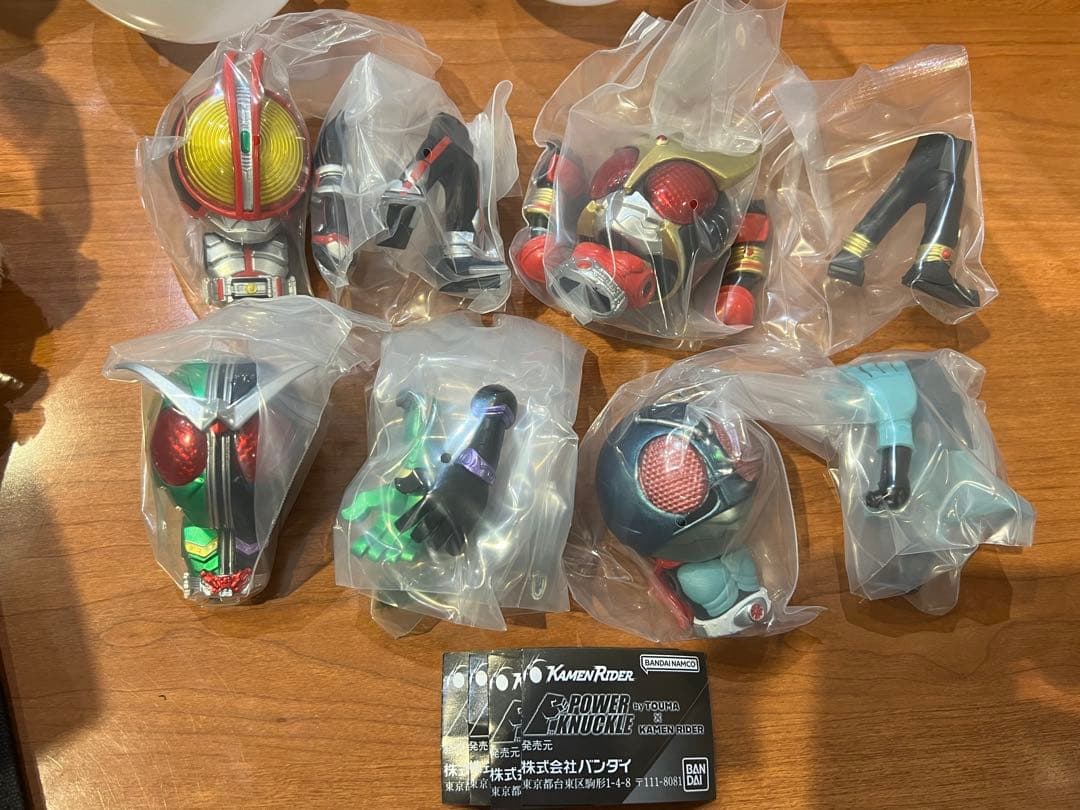 POWER KNUCKLE byTOUMA × KAMEN RIDER4種セット
