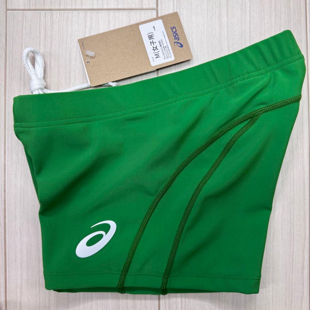 アシックス　女子陸上レーシングスパッツ　アマゾングリーン単色　Mサイズ　新品