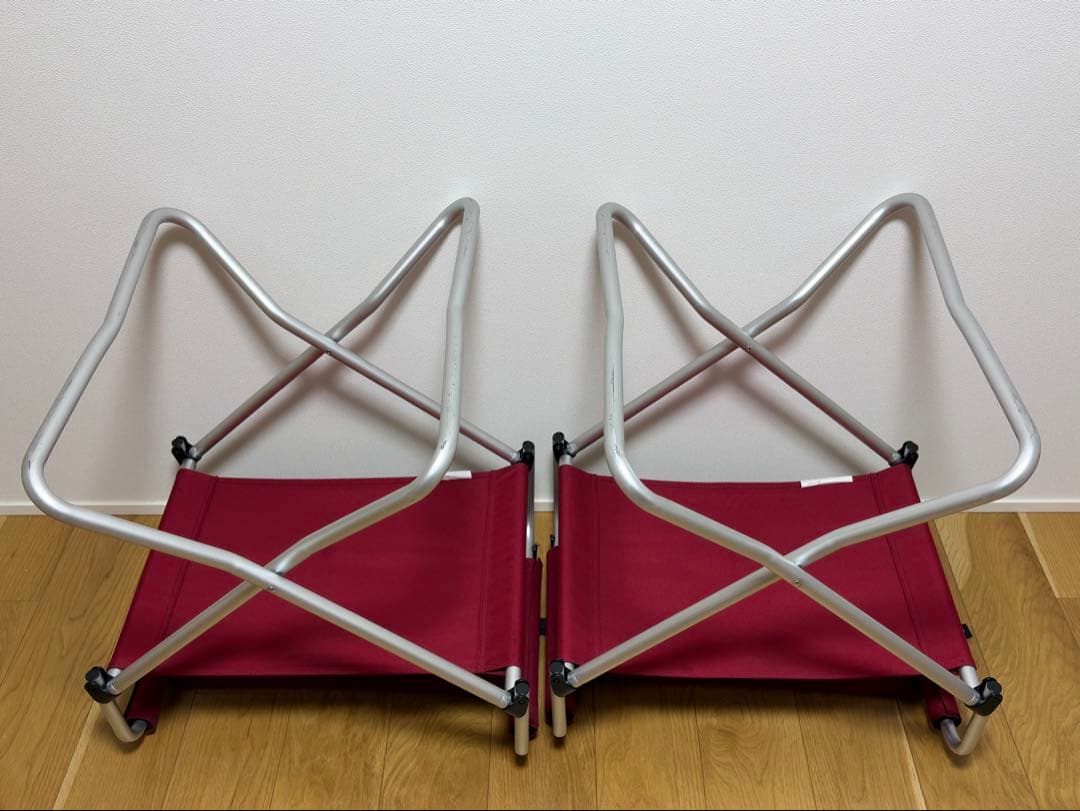 スノーピーク　FDチェアワイドRD LV-077RD　4脚セット　④
