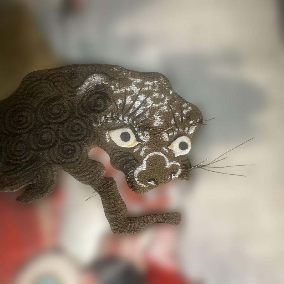 布貼り絵/貼絵 伝統的な舞踊 浮世絵 額装済み