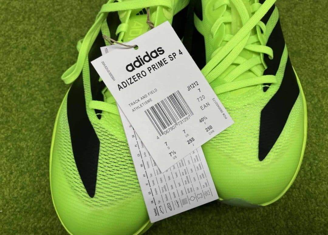 ADIZERO PRIME SP 4 25.5 タグ付き アディゼロプライムsp