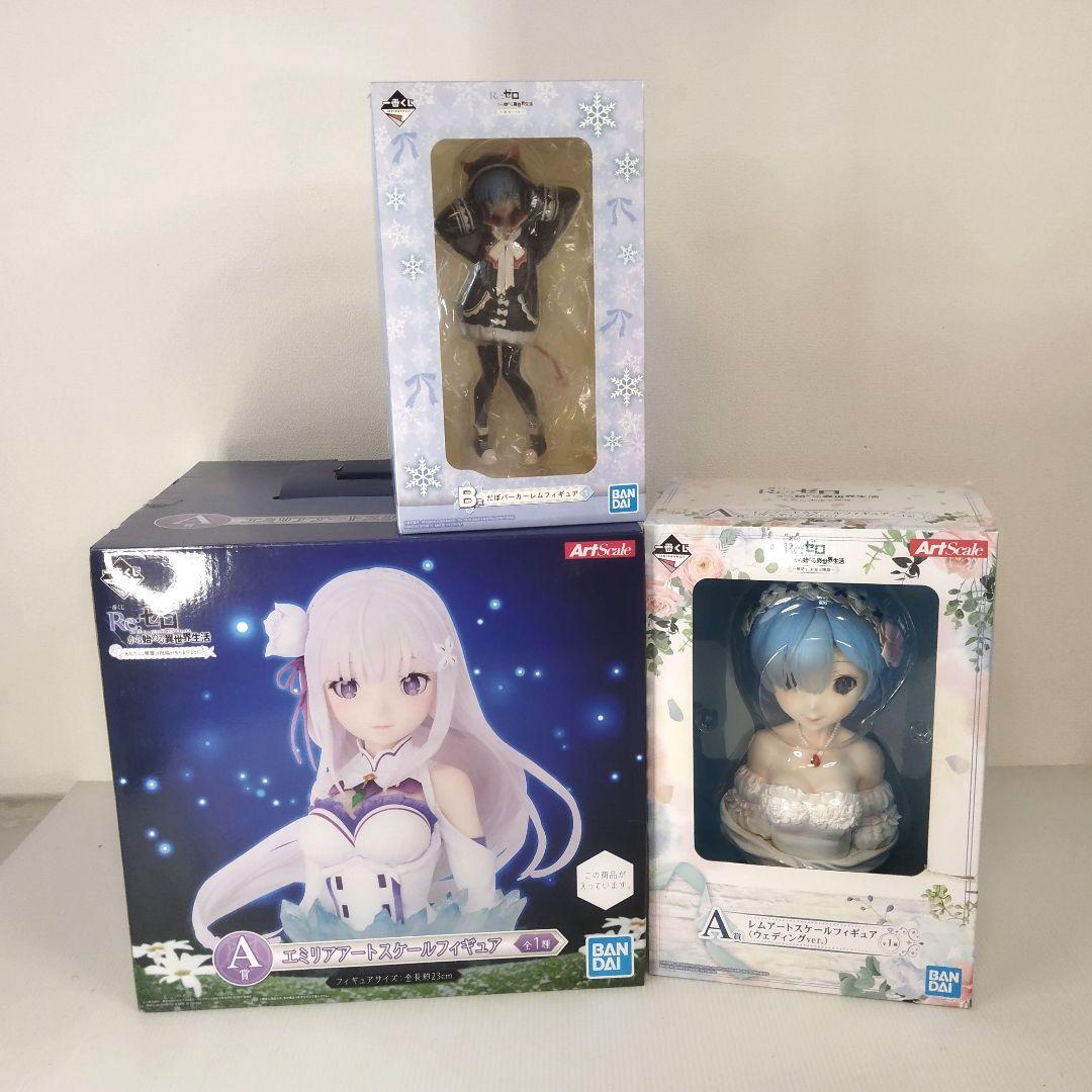Re.ゼロから始める異世界生活　フィギュアセット　一番くじ
