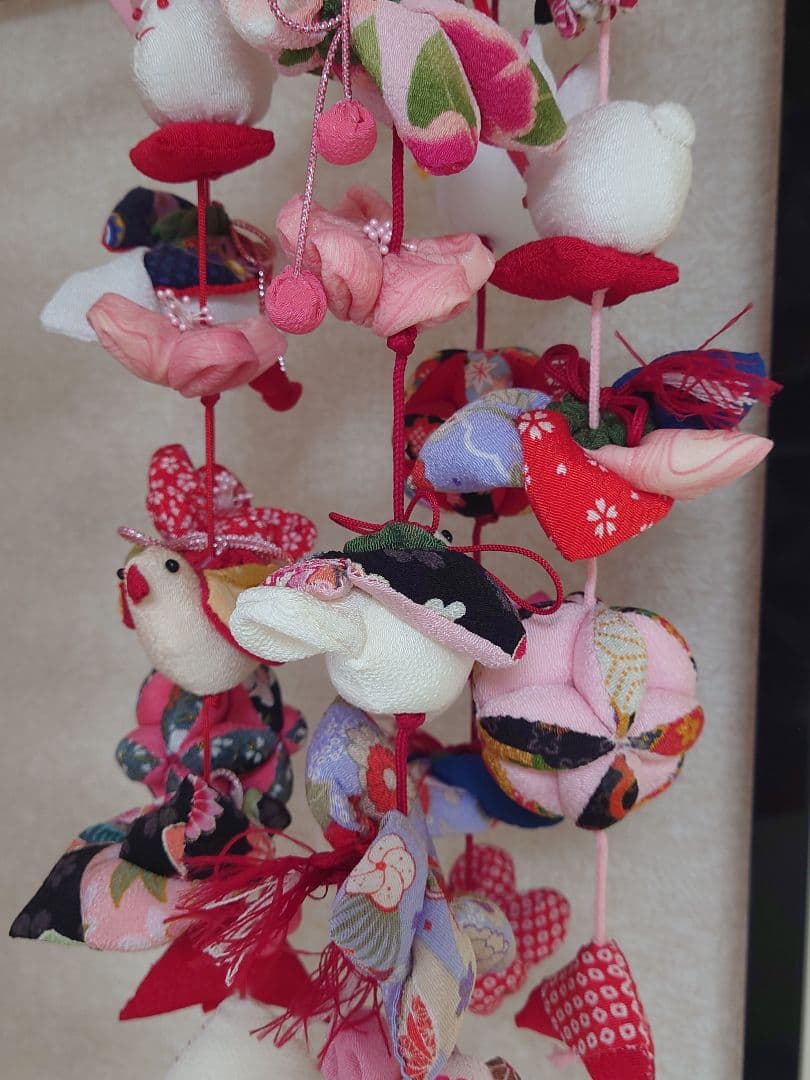 極美品　ハンドメイドひでばあちゃん作の縁起物のつるし雛　No.５