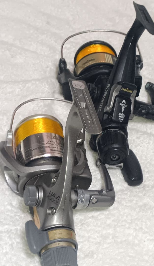 シマノナビ4000&ダイワアオリマチック4050リアドラグリールまとめて2台