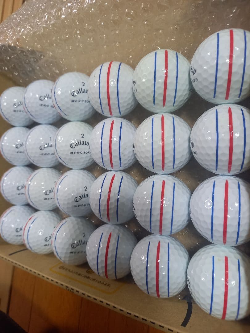 美品キャロウェイ ERC SOFT トリプルトラック ロストボール 24球