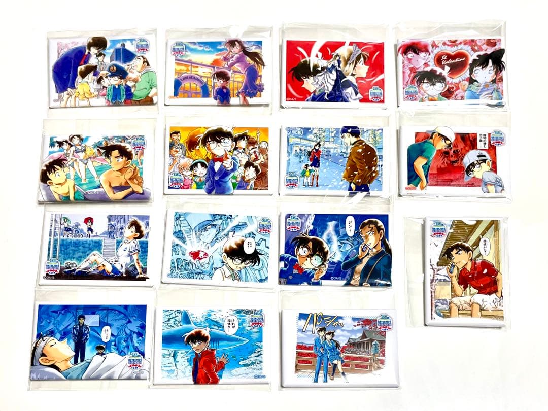 名探偵コナン 30周年 カフェ 缶バッジ セット 劇場版 シールくじ グッズ