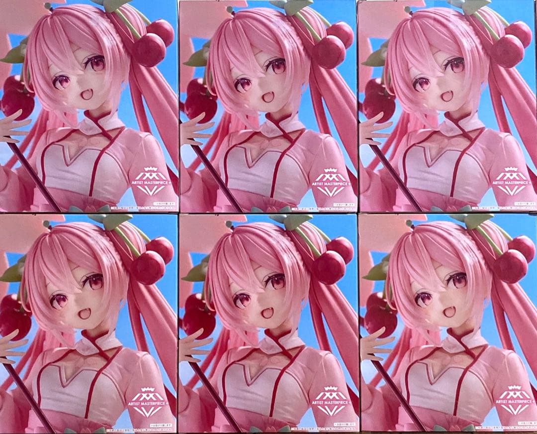 初音ミク 桜ミク AMP+フィギュア 〜桜ドレスver. 〜6個セット