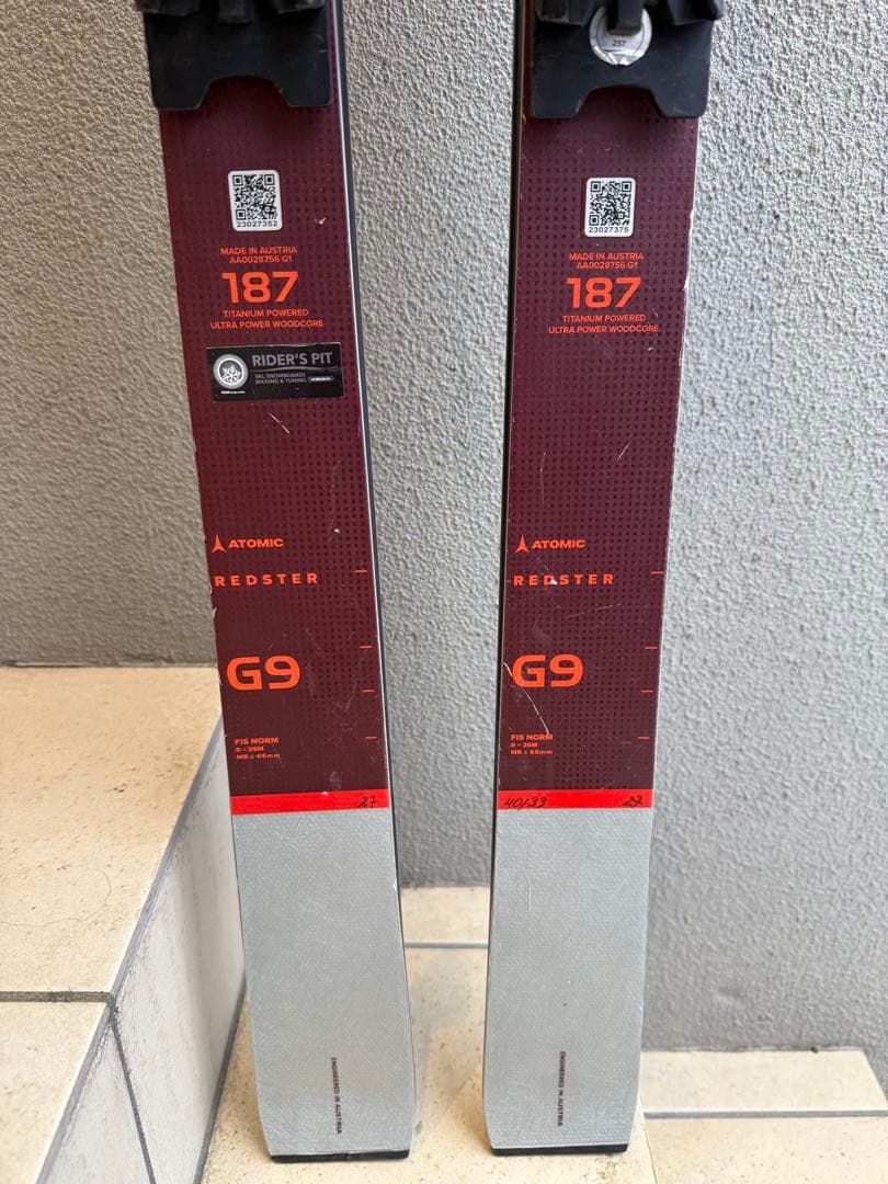 アトミックREDSTER G9 FIS 187cm R=26 22/23モデル
