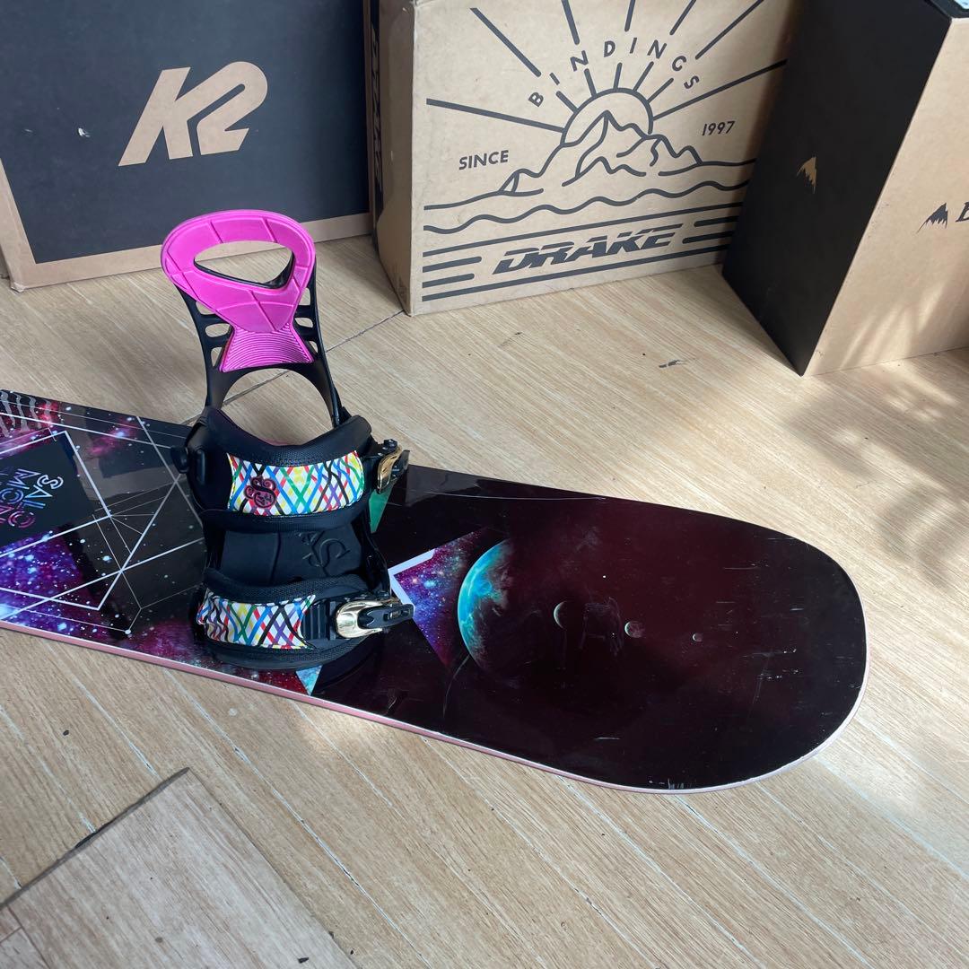 SALOMON×SWIVEL　サロモン　バイン付　スノーボードセット