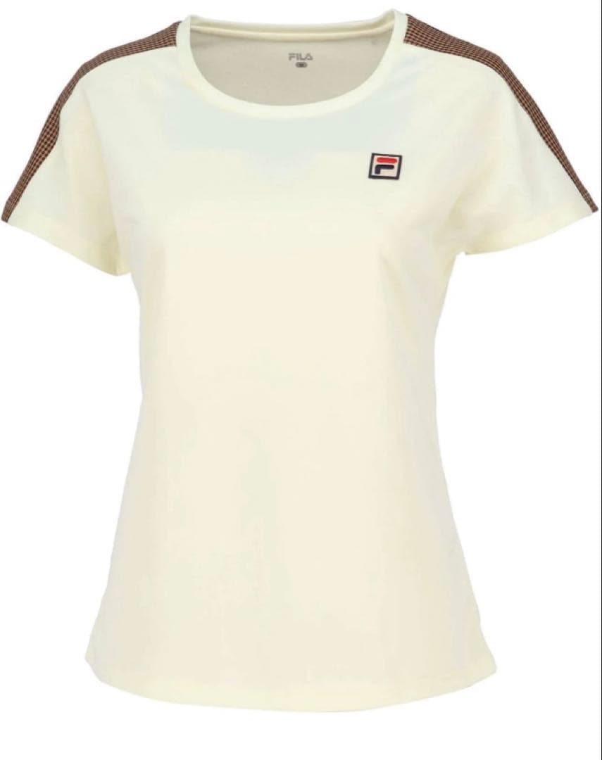No.472 FILA ふんわり上質オフホワイトのゲームシャツ