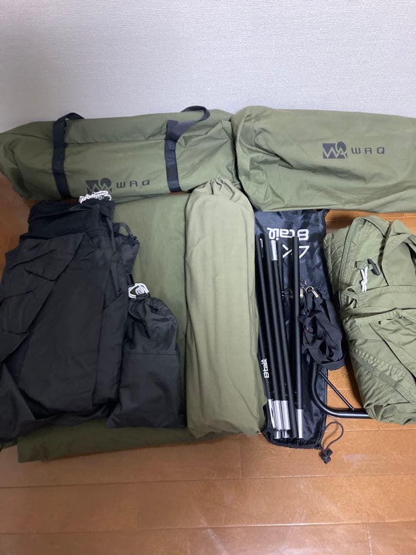 【3点セット】WAQ Alpha T/C　テント/二股ポール/フロントウォール