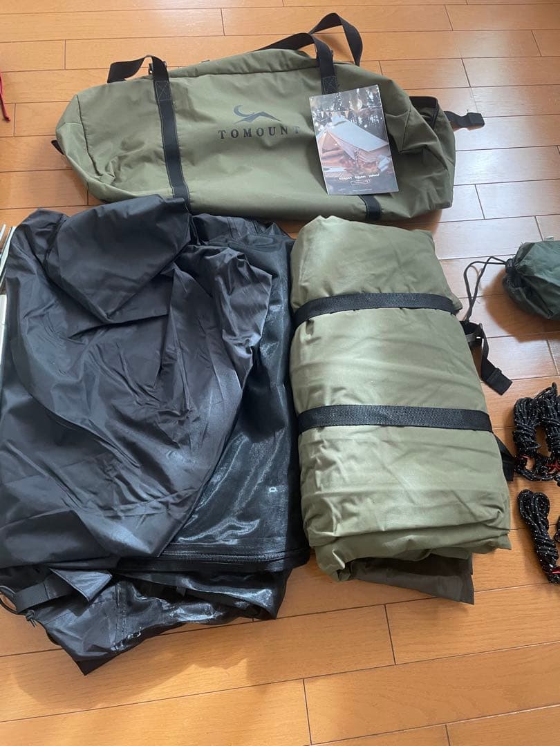 kk バップテント 全幕ふたまたポール+グランドシート付き
