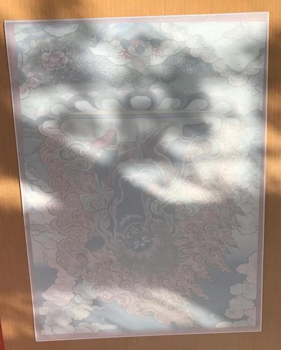 h18# 仏画 黑財神 福の神 唐卡タンカ Thang-ga 装飾画民间文化芸術