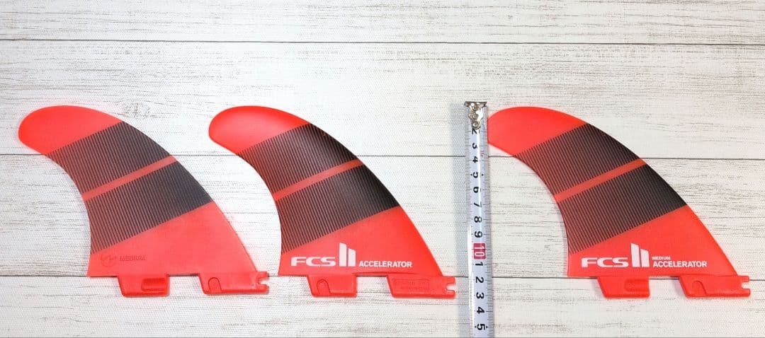 フィン　FCS II ACCELERATOR SMALL オレンジ 3枚セット