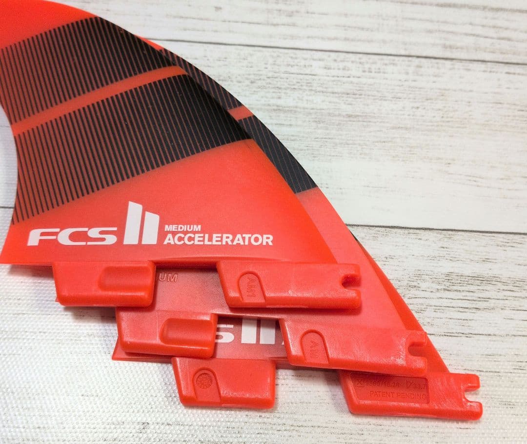 フィン　FCS II ACCELERATOR SMALL オレンジ 3枚セット