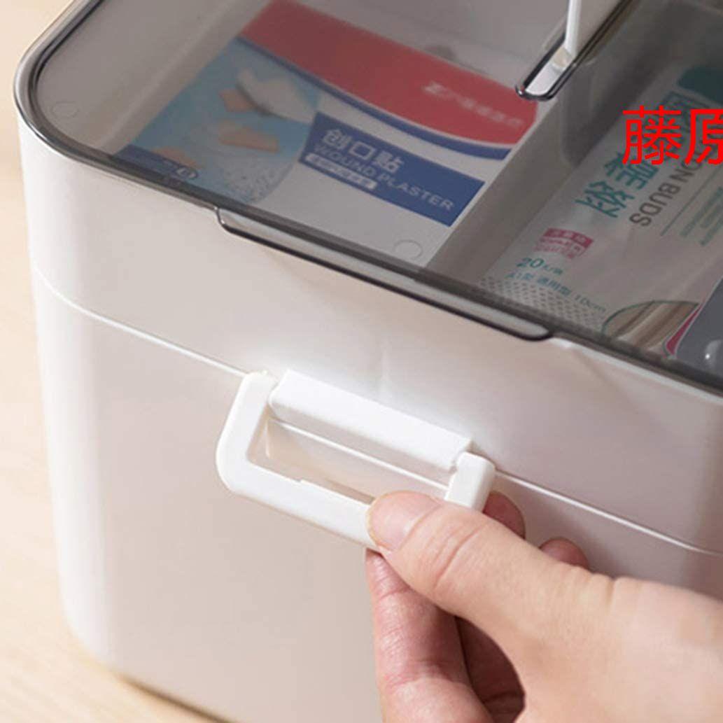 大容量 収納ケース ツールボックス 薬入れ 小物入れ 携帯用 救急医療箱H