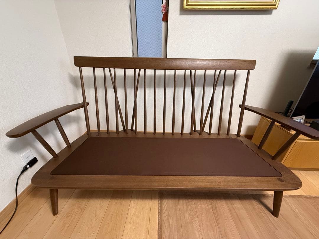 HIDA/飛騨産業 NEWMCKINLEY3Pソファ ハイバック　ヘッドレスト付