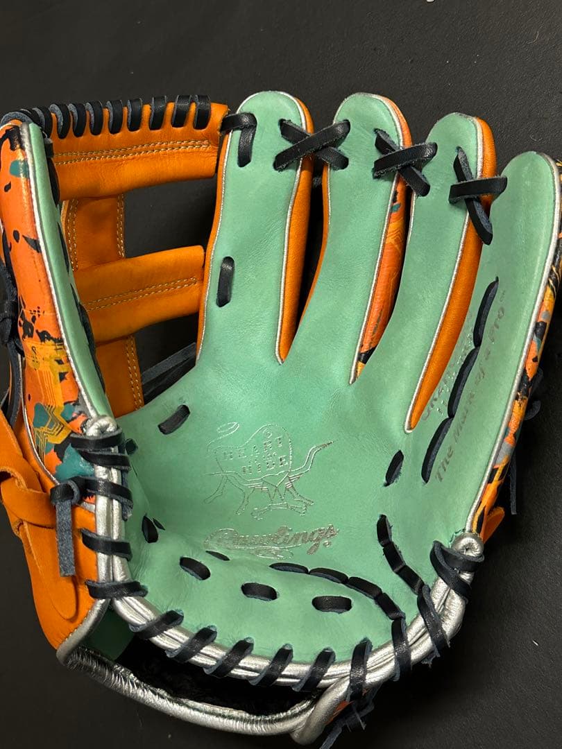 Rawlings 軟式グローブ オレンジ グリーン