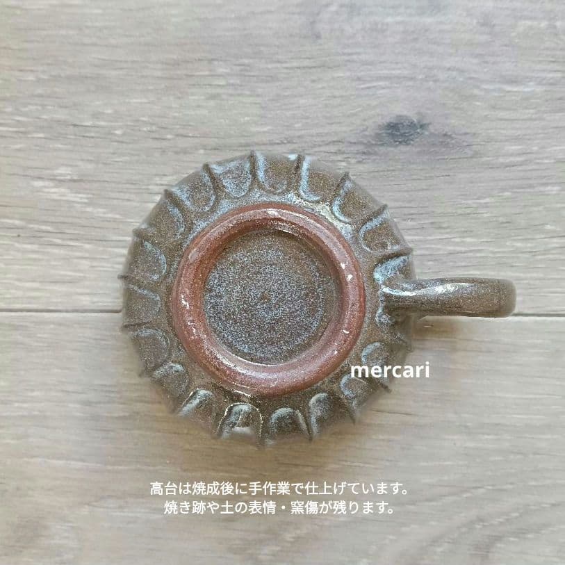 【miyumiyu】新品 作家 陶芸 スープカップ 流し掛×1 薄灰茶×2