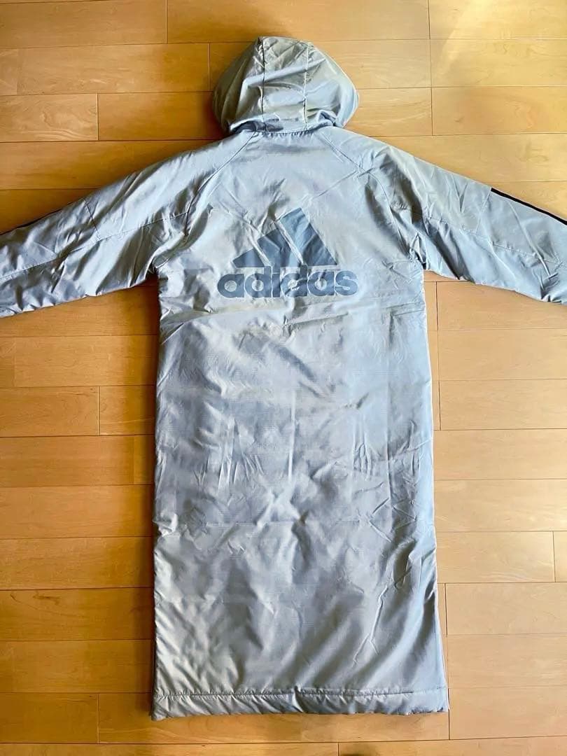 adidas ベンチコート ロングコート メンズS