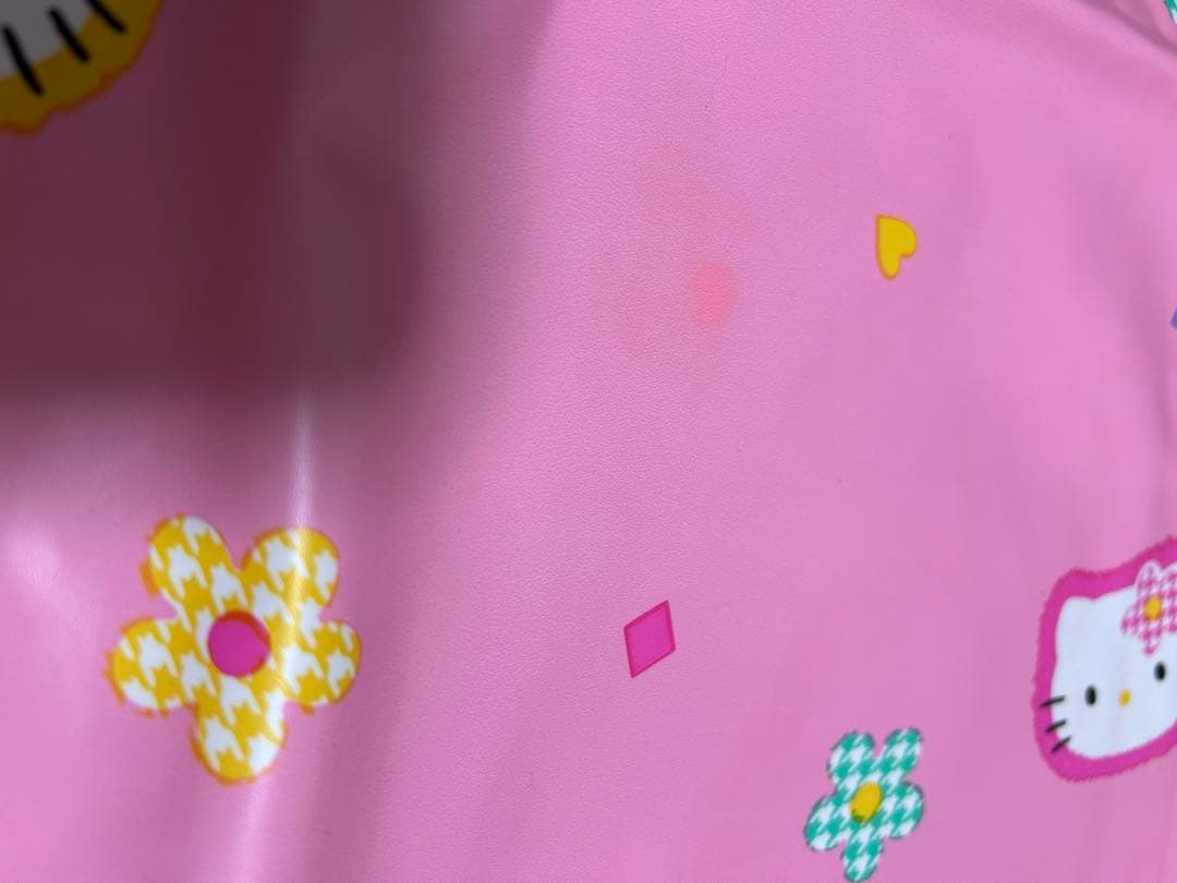 ハローキティ　テーブルクロス　カオハナ　レトロ　１９９８年　ビニールクロス