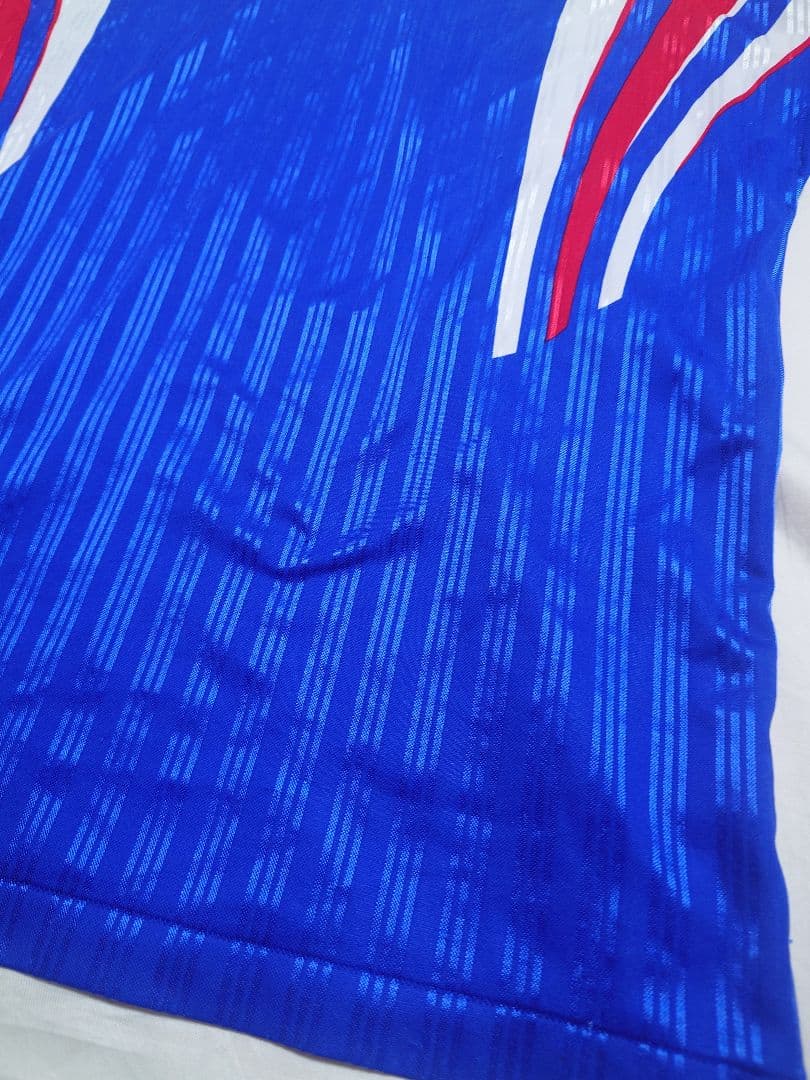 90s adidas デサント製 長袖 シャツ フランス代表モデル 清水商