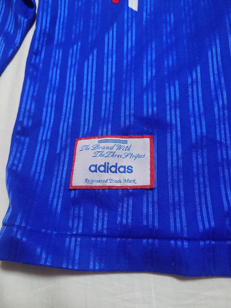 90s adidas デサント製 長袖 シャツ フランス代表モデル 清水商