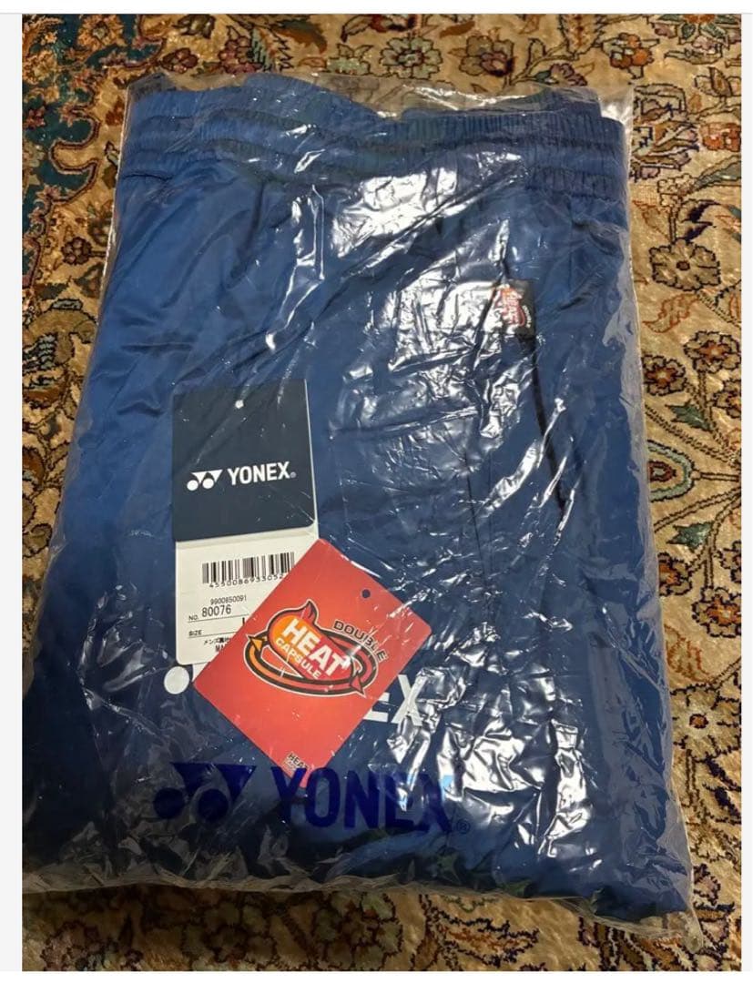 YONEX メンズ裏地付きウィンドウォーマーパンツ