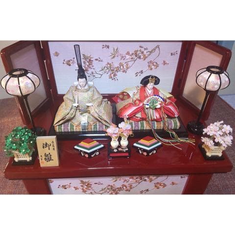【ほぼ未使用】雛人形 収納箱付き 親王飾り 恵翠作 【早い者勝ち】【迅速対応】