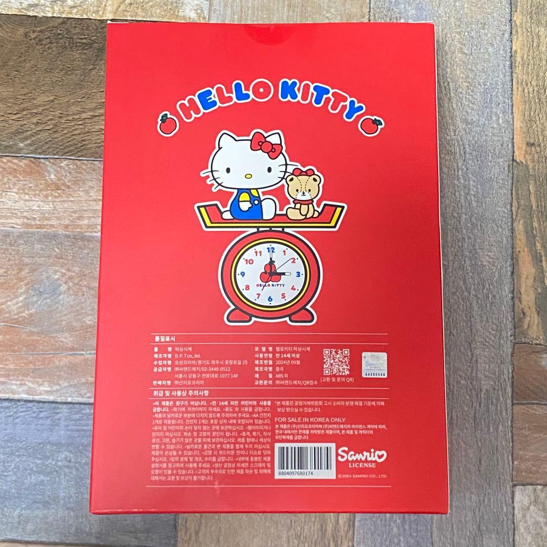 即購入⭕️韓国限定ハローキティ50周年記念POP UP限定置き時計