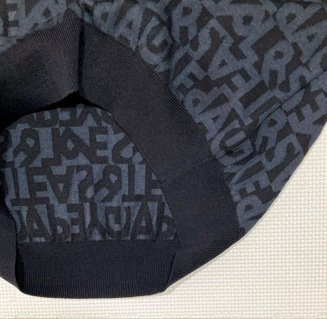 パーリーゲイツ ランダムロゴ コットン100%ニットプルオーバー（NAVY／5）