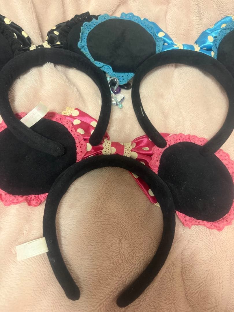 大幅値引き❣️ディズニーカチューシャ ミニー ドッド3点セット