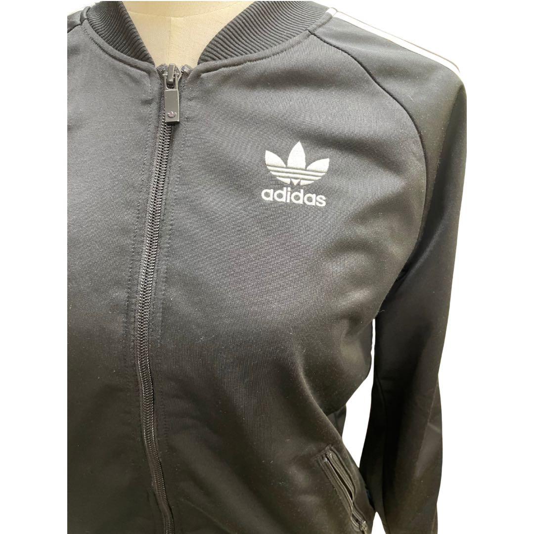 adidas ジャージ ジャケット 黒