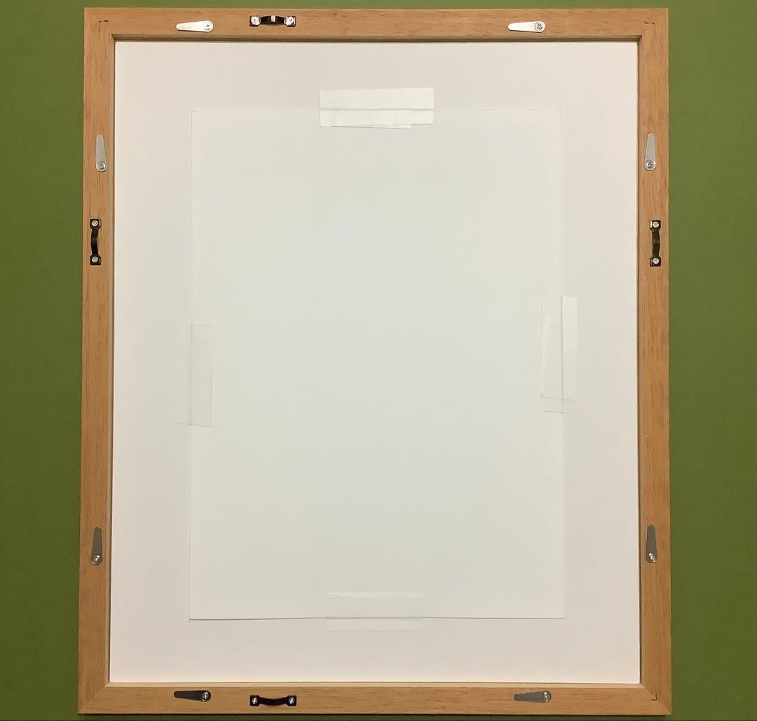 絵画・額縁・版画・上砂理佳・魔法の赤い実・新品未使用・ピグメントプリント版画