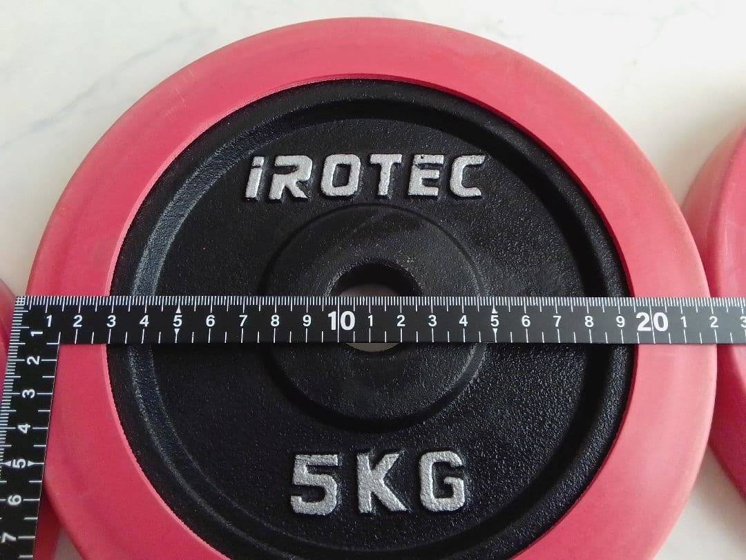 アイロテック iROTEC ラバー ダンベル 5kg×4=20kg 28mm ④