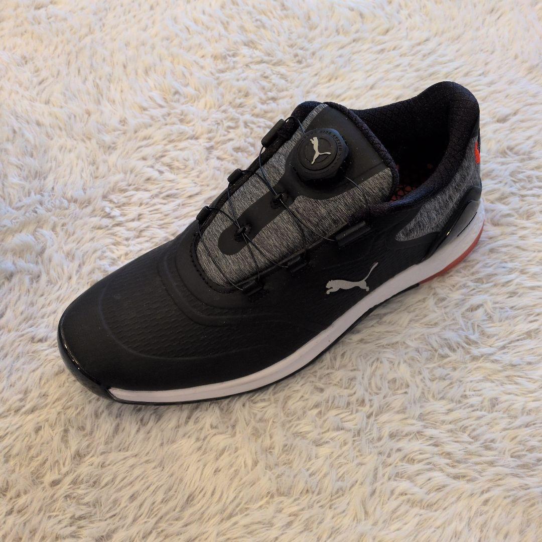 Puma ゴルフシューズ ブラック/グレー25.5cm