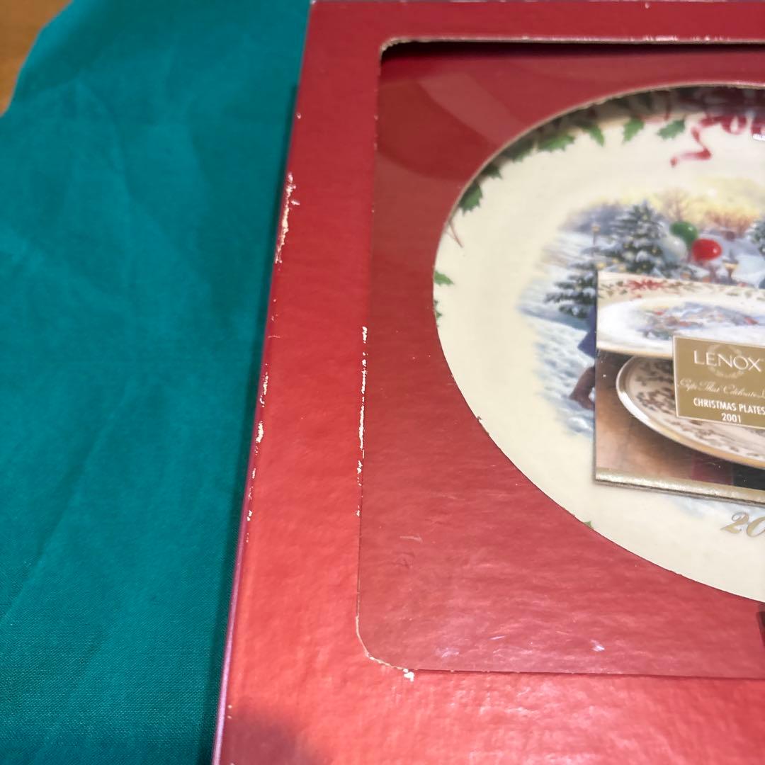 新品未使用LENOXクリスマスプレート2001年 コレクターズプレート