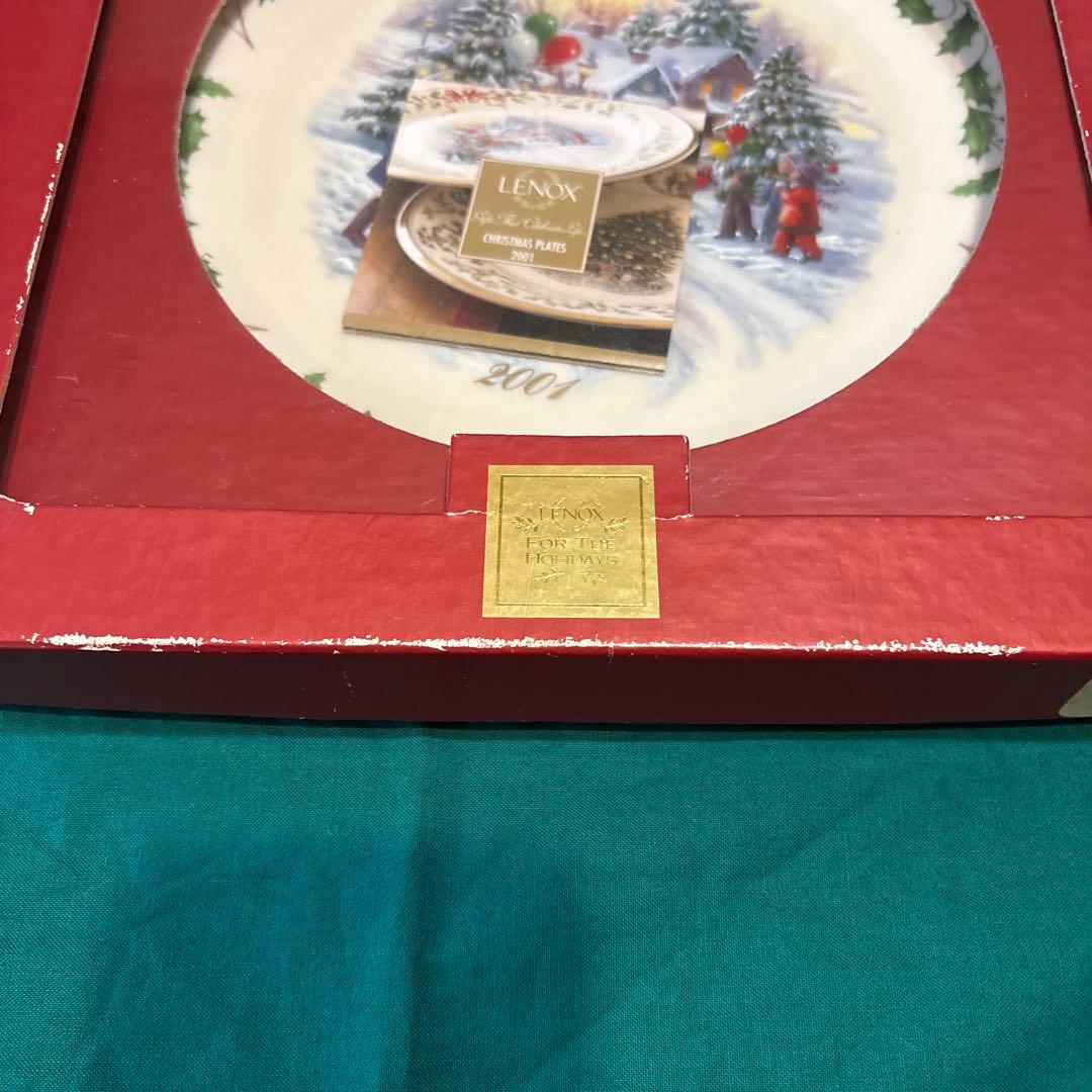 新品未使用LENOXクリスマスプレート2001年 コレクターズプレート