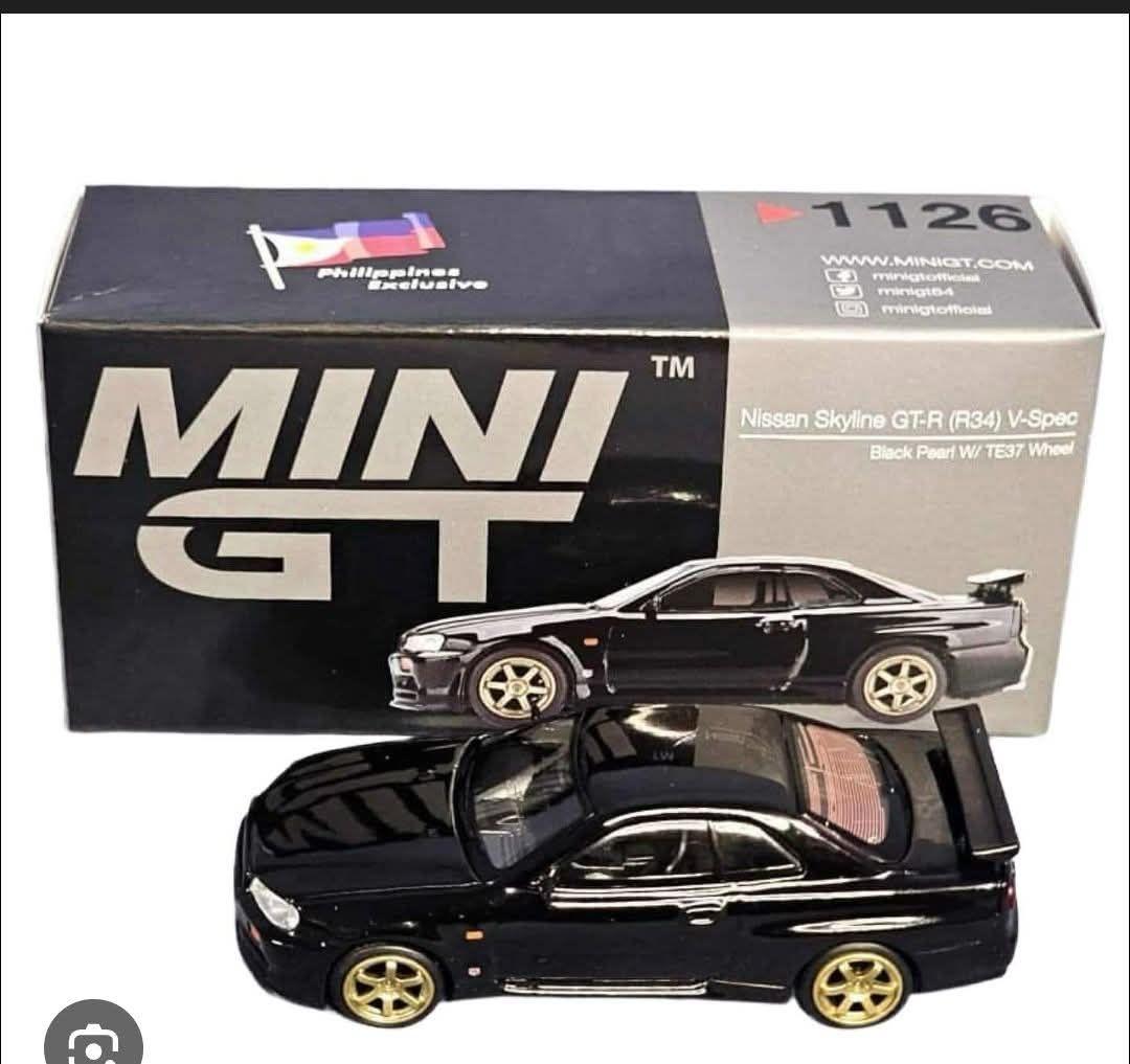 MINI GT 日産スカイラインGT-R (R34) フィリピン限定 未開封。