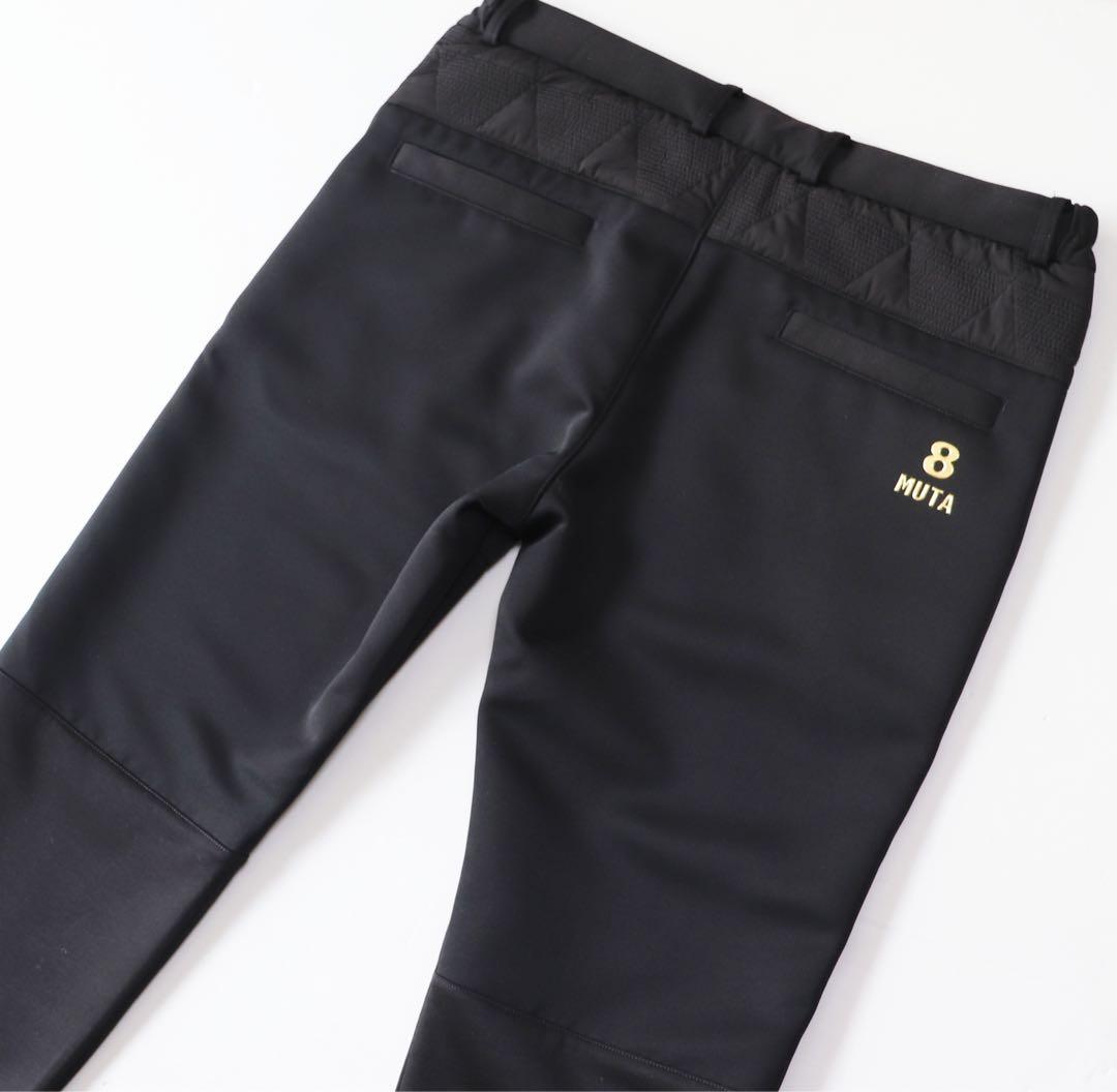 《ムータマリン》新品 高密度タフタ キルティングパンツ ゴルフウェア 7(XL)