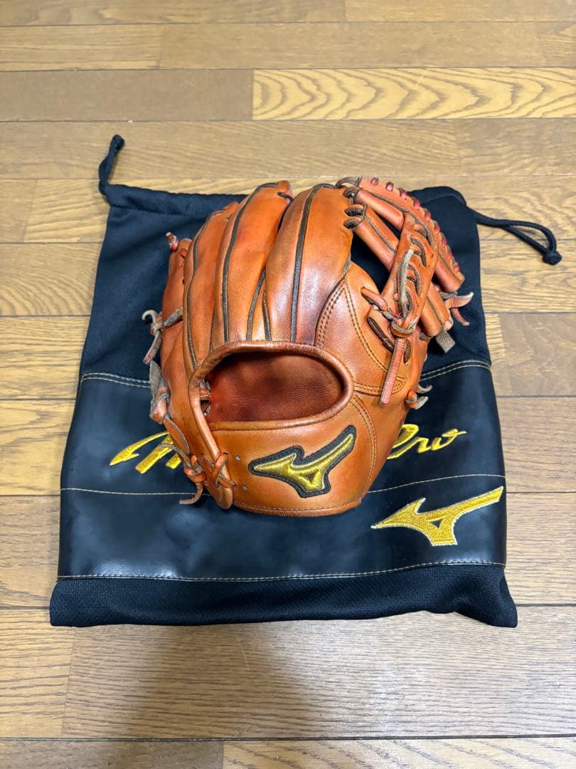 Mizuno Pro ブラウンレザーグローブ