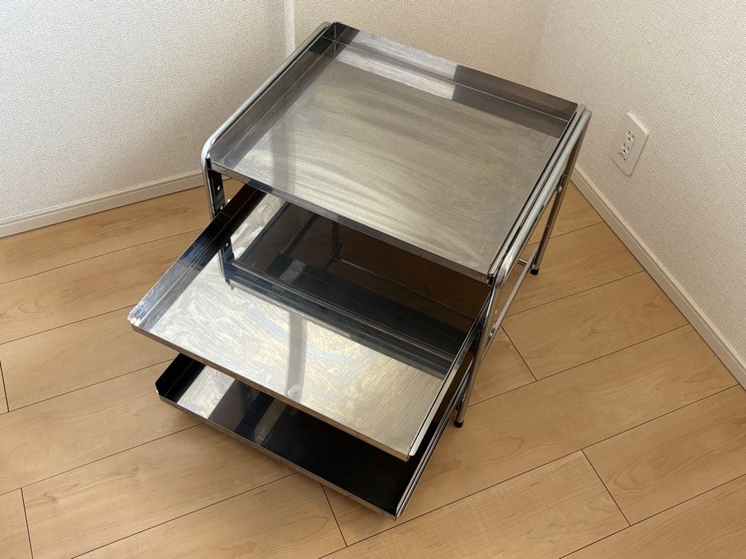 ［分解発送］川口工器 シンク下収納スライドラック 3段 燕三条 幅50cmタイプ