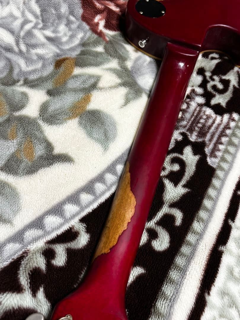 ギター Les Paul Cherry red heard relic